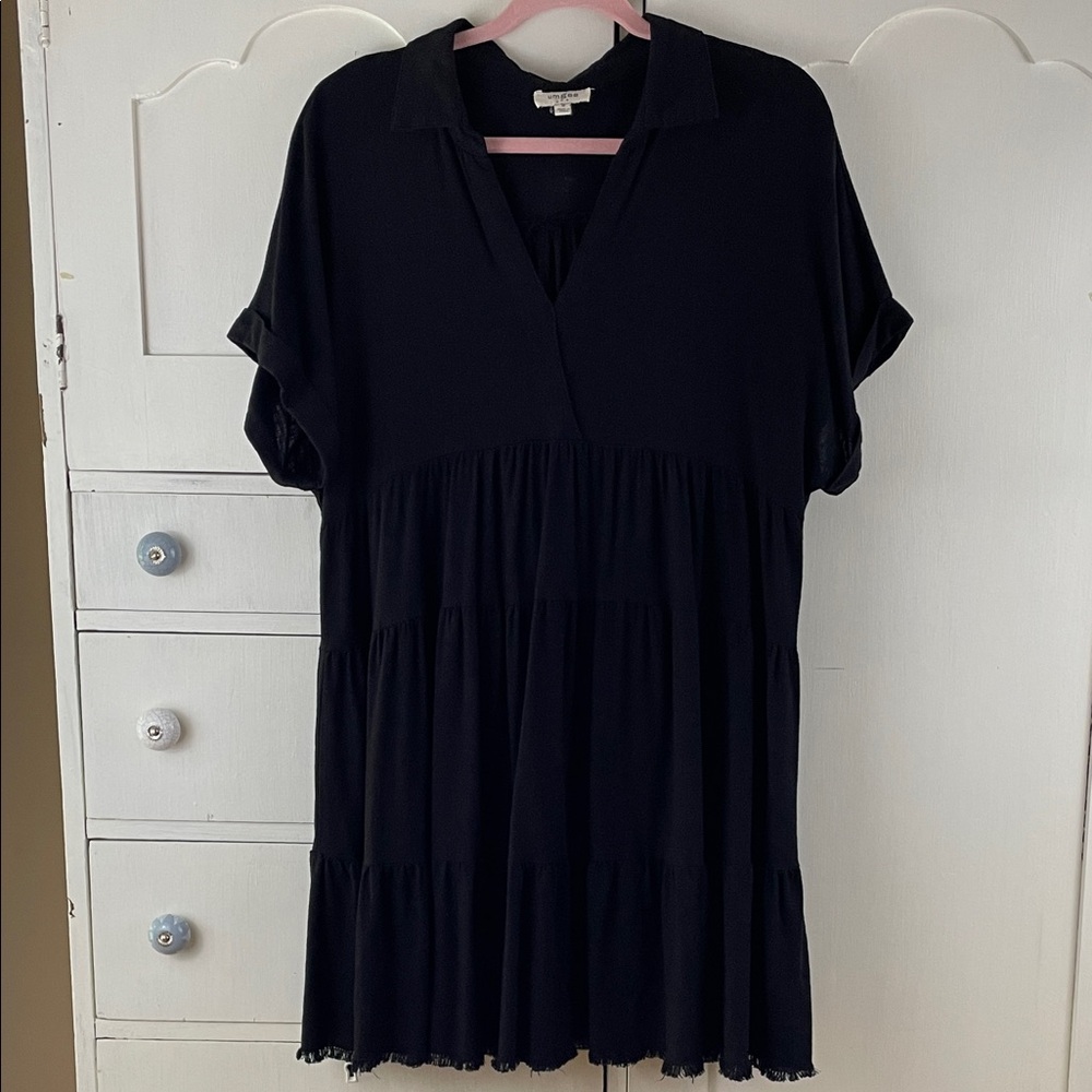 UMGEE black dress tiered mini Umgee Medium
